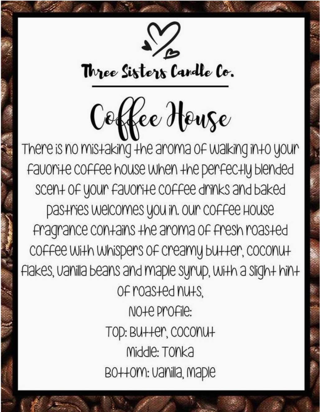 Coffee House Scented Soy Candle 4 oz