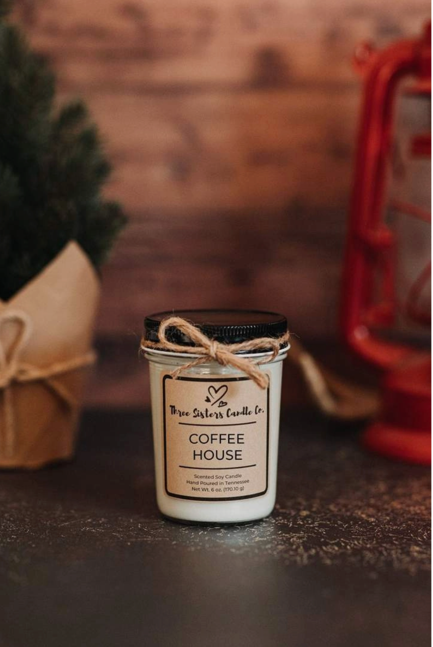 Coffee House Soy - Candle Gift - Scented Candle